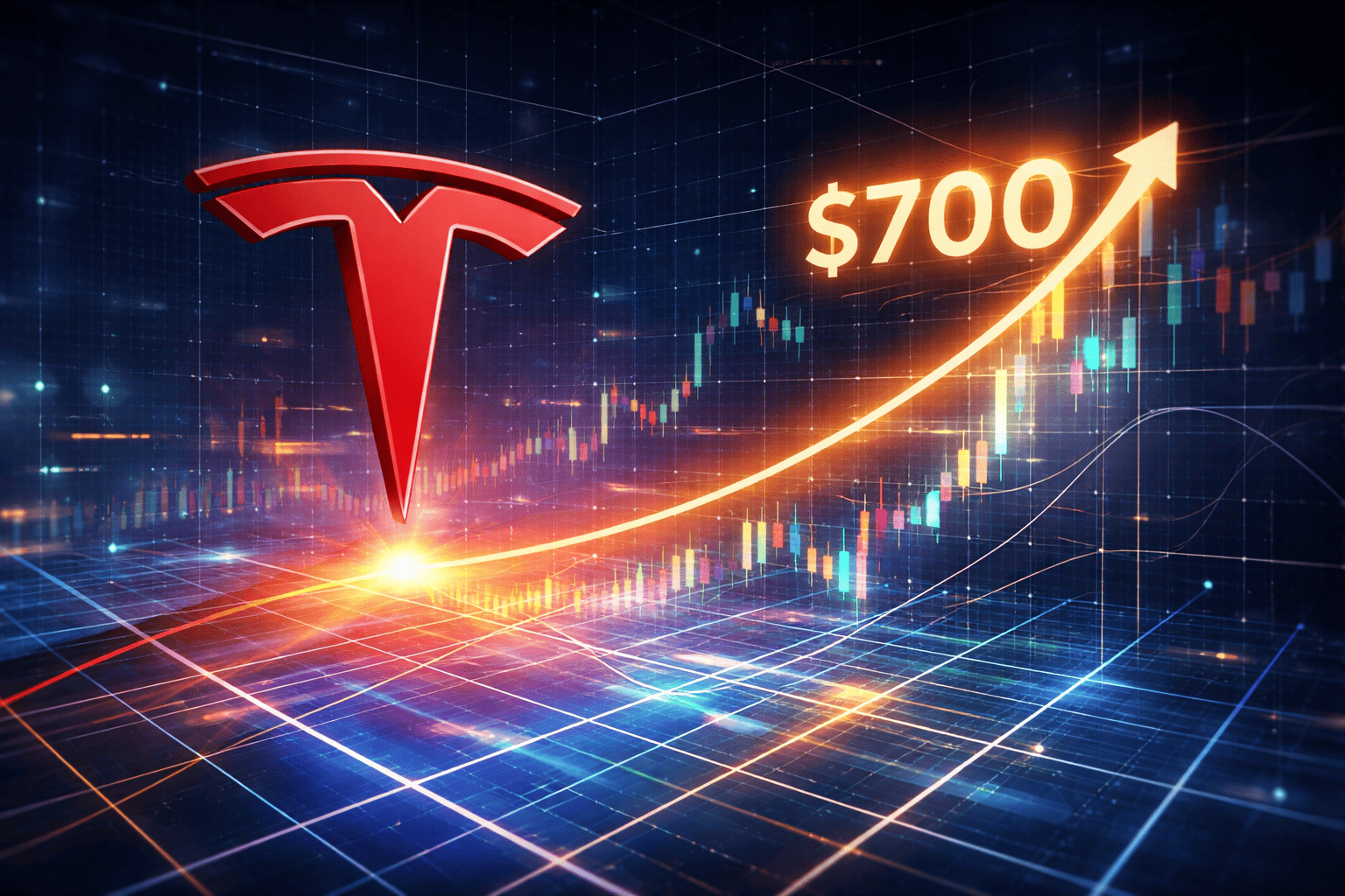 TSLA Price Analysis: Tesla Gann Chart Signals Possible $700 Target